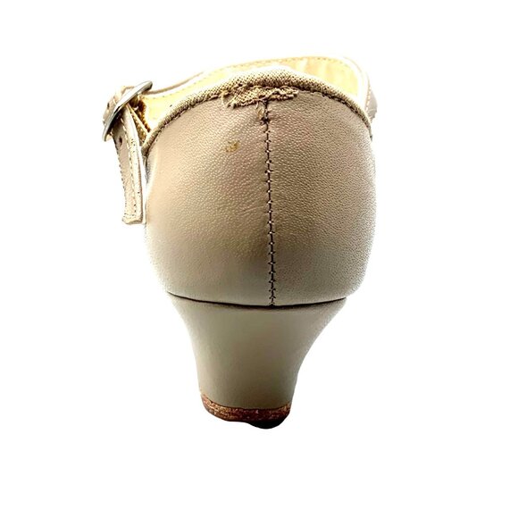 So Danca Character Theatre Leather Dance Shoes CH02 Performance 4 4.5 Beige New - Picture 4 of 6